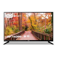 Smart TV LED 24" HQ 2 HDMI 2 USB WI-FI Android 11 e Processador Quad Core