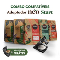 Combo compatíveis Adaptador NEO Start - 50 cápsulas