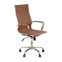 Cadeira Escritório Charles Eames Presidente - Marrom
