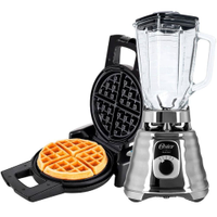 Kit Liquidificador New Osterizer Chrome e Máquina de Waffle Oster - 220V