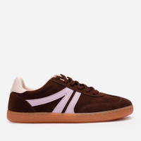 Tênis casual com recortes bicolor ace marrom