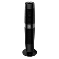Ventilador de Torre 100cm Spirit 360º com Display LED Touch Screen, Controle Remoto, Funções Especiais e Controle Inteligente de Velocidade - Preto -