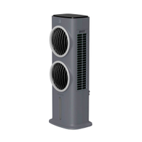 Climatizador de Ar Spirit Turbo 95cm, 90W com Controle Remoto, Display LED, Timer de até 9 horas, 10 Litros Cinza - 110V