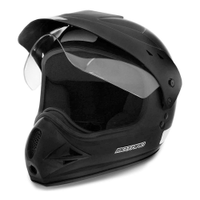 Capacete Moto Motocross Fechado Com Viseira Ebf Motard Solid - 56