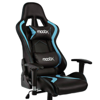 Cadeira Gamer MoobX Thunder Preto e Azul - Preto