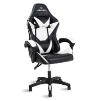 Cadeira Gamer Preto e Branco Healer Lancer Reclinável Giratória - Preto