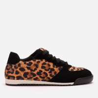 Tênis casual cano baixo animal print preto