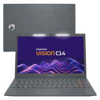 Notebook Positivo Vision C4128A-14 - Tela 14P", Intel Celeron, 128GB, 4GB RAM, Windows 11, Cinza