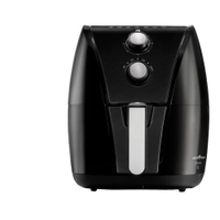 Fritadeira Elétrica Sem Óleo Air Fryer Britânia BAF45A com Revestimento Antiaderente Gold 5L - Preta - 220V
