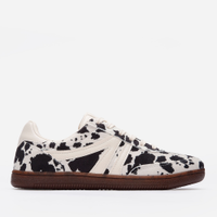 Tênis casual com recortes animal print ace off white