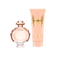 Kit perfume feminino rabanne olympéa edp 50ml sensual creme corporal 100ml
