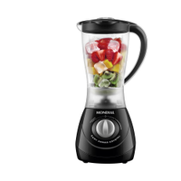 Liquidificador Mondial Easy Power L-550-B com 2 velocidades + Função Pulsar 550W - Preto - 110V