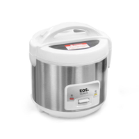 Panela Elétrica de Arroz EOS 5 Xícaras Inox Branca com Tampa de Vidro Clear Glass EPA05BI 220V 220V - 220V