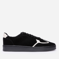 Tênis casual feminino com recortes preto