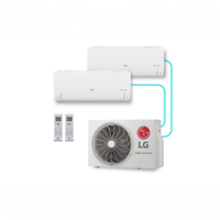 Ar Condicionado LG Dual Inverter Voice + AI Bi-Split Frio (Evaporadoras 9.000 + 9.000 BTU)