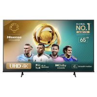 Smart TV 65 Hisense 65A6N DLED 4K UHD HDR10+ Dolby Vision Controle por Voz Alexa AirPlay