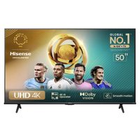 Smart TV 50 Hisense 50A6N DLED 4K UHD HDR10+ Dolby Vision Controle por Voz Alexa AirPlay