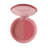 Blush compacto ruby rose dual cheeks champagne peach rosa