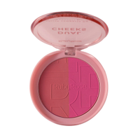 Blush compacto ruby rose dual cheeks peachy fuchsia rosa