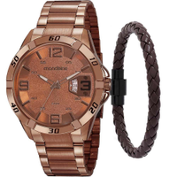 Kit Relógio Mondaine Masculino com Pulseira 53834GPMVME6K1