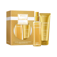 Kit feminino phytoderm glamour deo colônia body splash 200ml e creme hidratante acetinado 200g