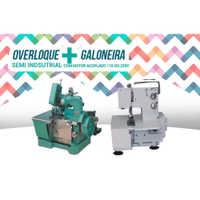 Kit Overloque + Galoneira Semi Industrial 110 ou 220