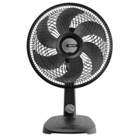 Ventilador de Mesa Mallory TS30 com 3 velocidades, 30cm, 6 Pás - Preto - 220V