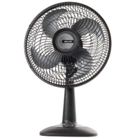 Ventilador de Mesa Mallory Eco TS30 30cm com 3 velocidades e 4 Pás Preto/Grafite - 110V