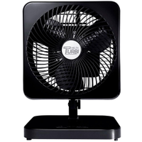 Ventilador de Mesa 2 em 1 Venti-Delta Turbi Max 130 W com 3 Velocidades - Preto - 110v