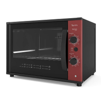 Forno Terim Elétrico Bancada Top 60 Collor Vermelho 60 Litros - 110V