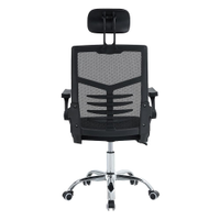 Cadeira Escritório Executiva Diretor Conthey Athos Malha Mesh Premium Ergonômica Apoio Cervical Altura Ajustável Preta