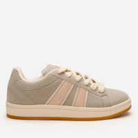 Tênis casual recortes laterais texturizado ace off white