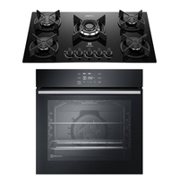 Kit Cooktop 5 Bocas a Gás Experience (KE5GC) + Forno de Embutir Elétrico Electrolux 80L Experience (OE8EA) Electrolux - 220V