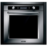 Forno Elétrico de Embutir Brastemp Gourmand 73 litros BOC60BR com Função Convecção e Meat Control Inox - 220V - 220v