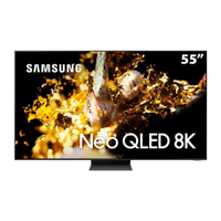 Smart TV 55" Neo QLED 8K Samsung 55QN700B Mini LED, Processador com IA, Som em Movimento Virtual, Tela sem limites, Ultrafina, Única Conexão - Preta
