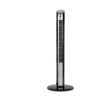Ventilador de Torre 90cm Spirit Easy 40W de Potência e 3 Velocidades - Preto/Prata - 220V