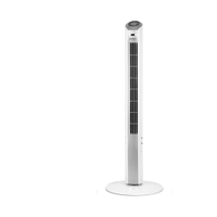 Ventilador de Torre 90cm Spirit Slim 40W de Potência com 3 Velocidades, Função Bom Sono e Vento Natural Branco/Prata - 220V