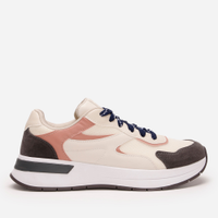 Tênis jogging com recortes esportivo ace rosa