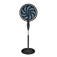 Ventilador de Coluna Arno X-TREME 9 40cm 160W Silencioso Preto e Azul - 220V