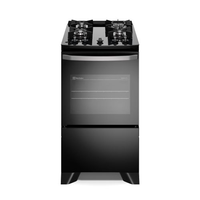 Fogão 4 bocas Electrolux Preto Efficient Mesa Vidro, Tripla Chama e PerfectCook (FE4GB) - Bivolt