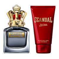 Kit masculino jean paul gaultier scandal eau de toilette for him 50ml e all over gel de banho 75ml