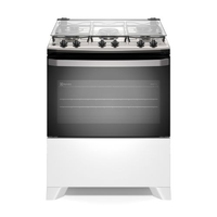 Fogão 5 bocas Electrolux Branco Efficient Mesa Inox, PerfectCook e VaporBake® (FE5IW) - Bivolt