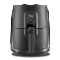 Fritadeira Elétrica sem Óleo Air Fry Philco PFR15P Gourmet Black 4L - Preta - 110V