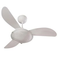 Ventilador de Teto Ventisol Sunny com Lustre, Controle de Velocidade e Reversão de Luz - Branco - 110v