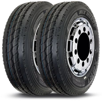 Kit 2 Pneu Aro 22.5 275/80R22.5 Xbri Mix Works F1 149/146K 16PR TL Liso Misto