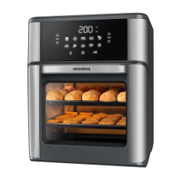 Fritadeira Elétrica Air Fryer Forno Mondial AFON-12L-GI 12L 2000W Painel Digital Preto - 110V