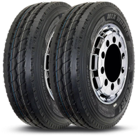 Kit 2 Pneu 275/80R22.5 Xbri Mix Works F1 149/146K Liso Misto
