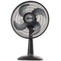 Ventilador de Mesa Mallory Eco TS30 30cm com 3 velocidades e 4 Pás Preto/Grafite - 220V