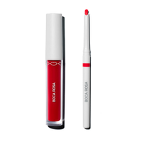 Kit boca rosa lip combo contorno labial e hidra lábios vermelho