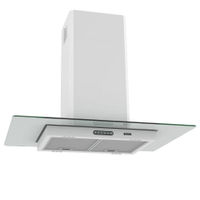 Coifa Terim Ilha Teto Vidro Reto Branca 90 Cm - 110V